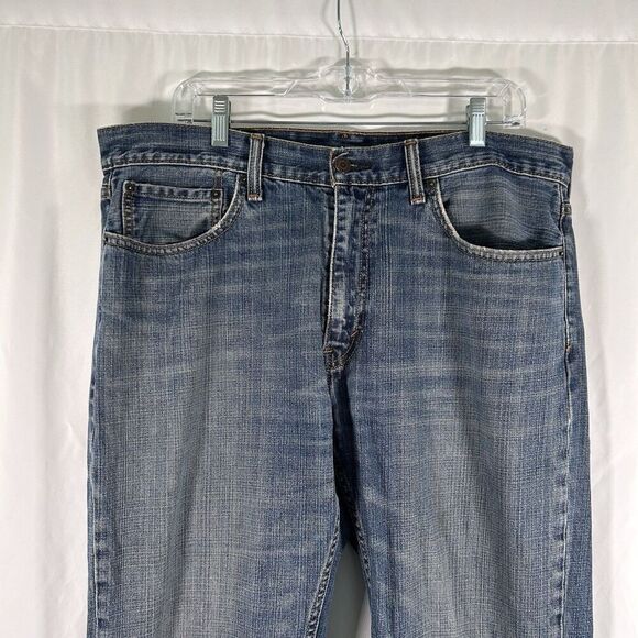 Levis 559 Jeans Men's 36x32 Medium Wash Blue Denim Button Zip 100% Cotton - Picture 2 of 9